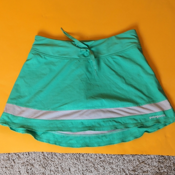 Patagonia Women skort sport tennis gym sz XS green